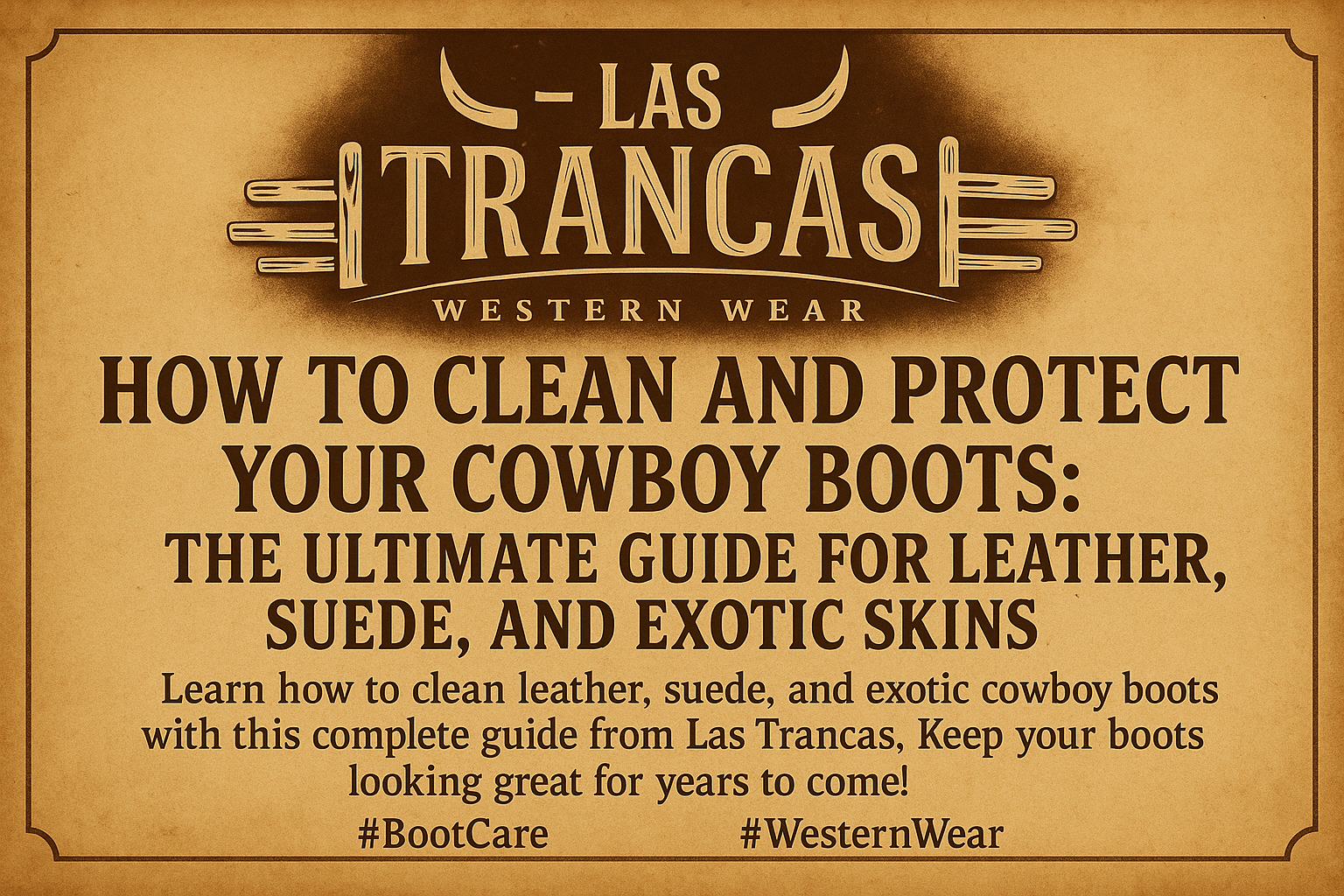 How to Clean and Protect Your Cowboy Boots: The Ultimate Guide for Leather, Suede, and Exotic Skins