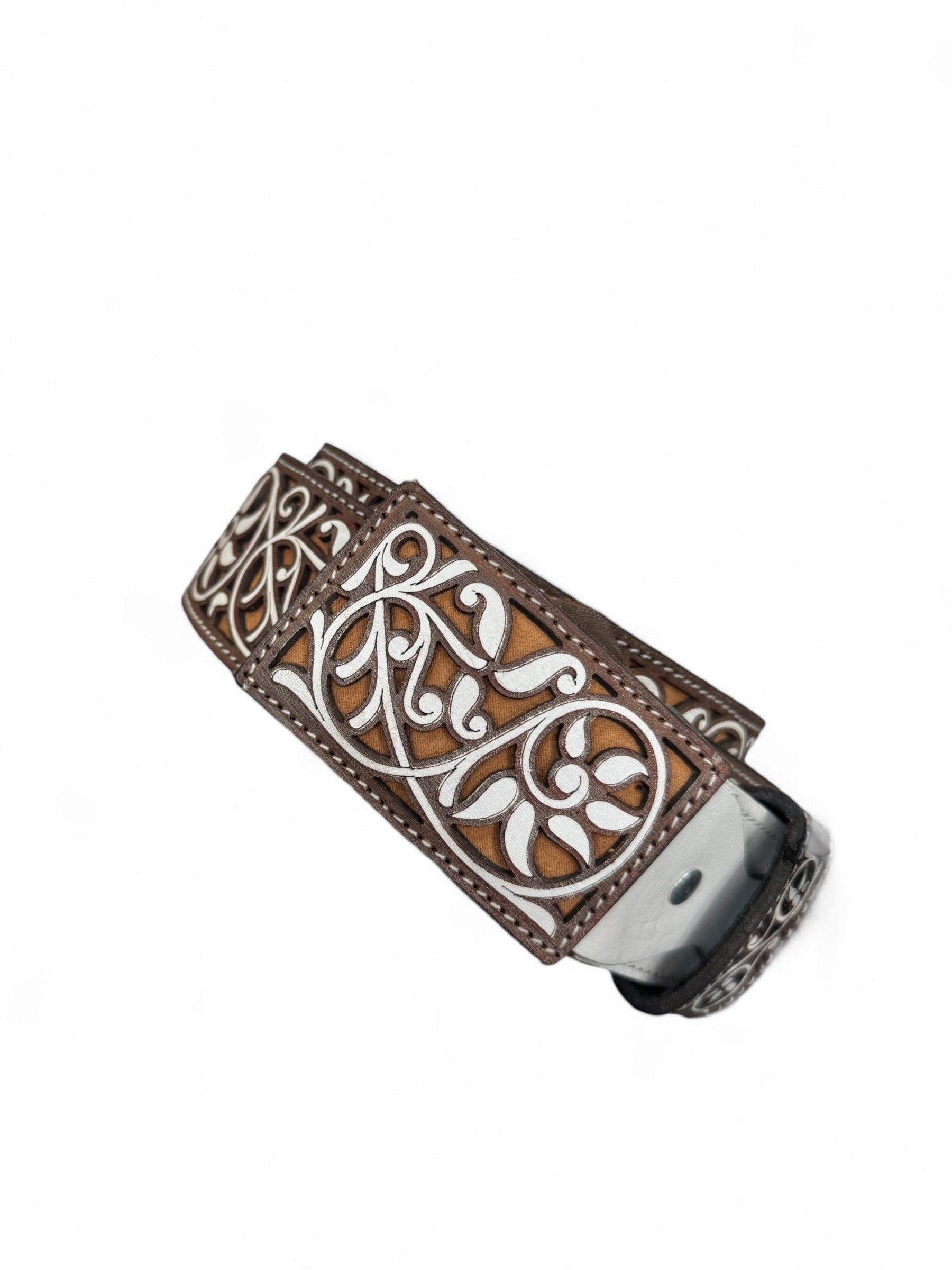 Men Leather Laser Belt