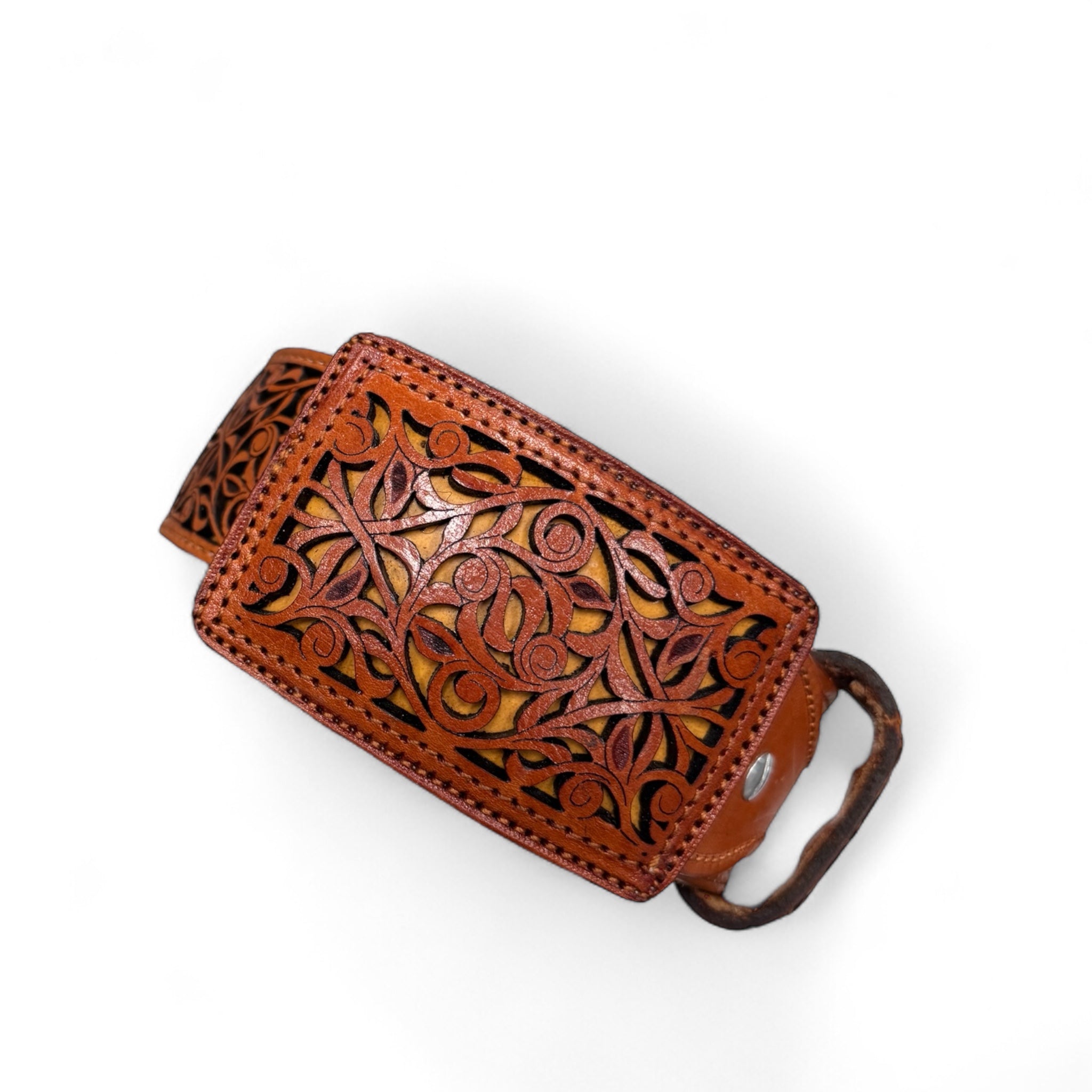 Men Leather Laser Belt