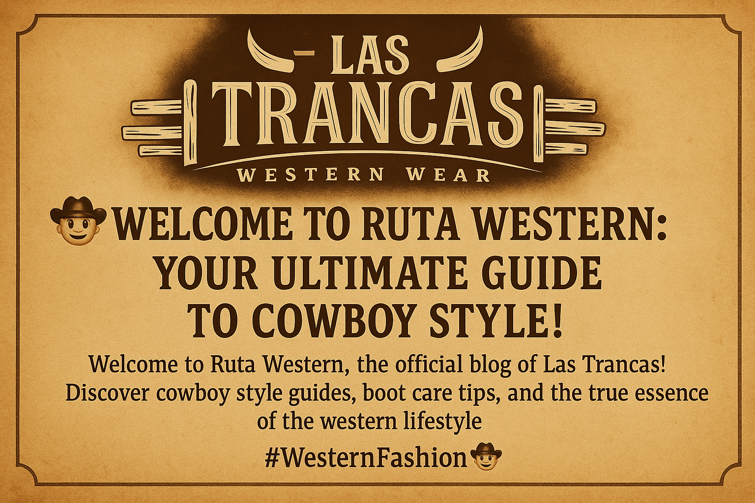 🤠 Welcome to Ruta Western: Your Ultimate Guide to Cowboy Style!