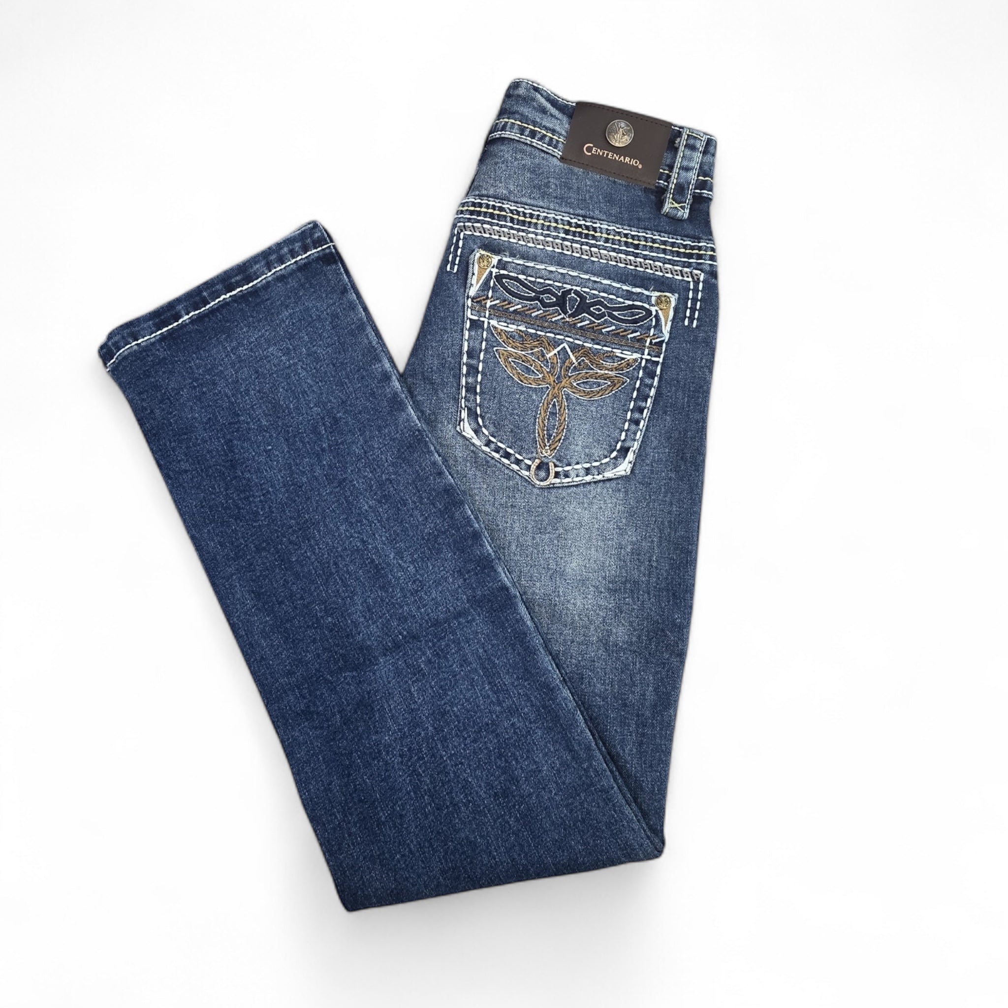 Men Jeans Co 44969 Ringle Design Light Blue
