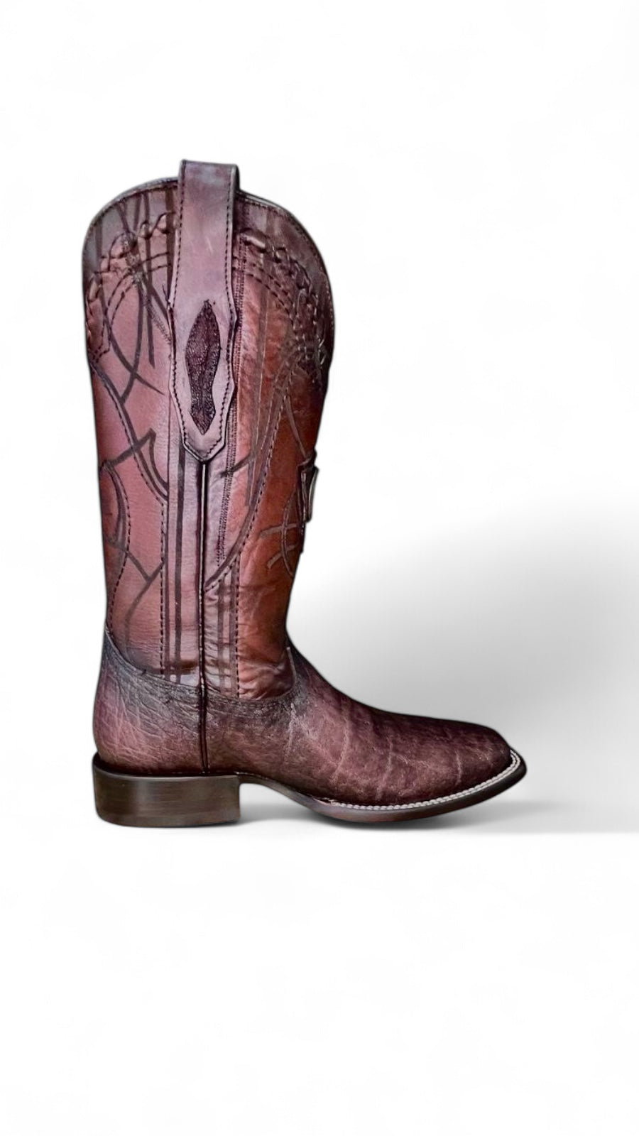Cuadra Bota Hombre Piel Elefante Marrón 848
