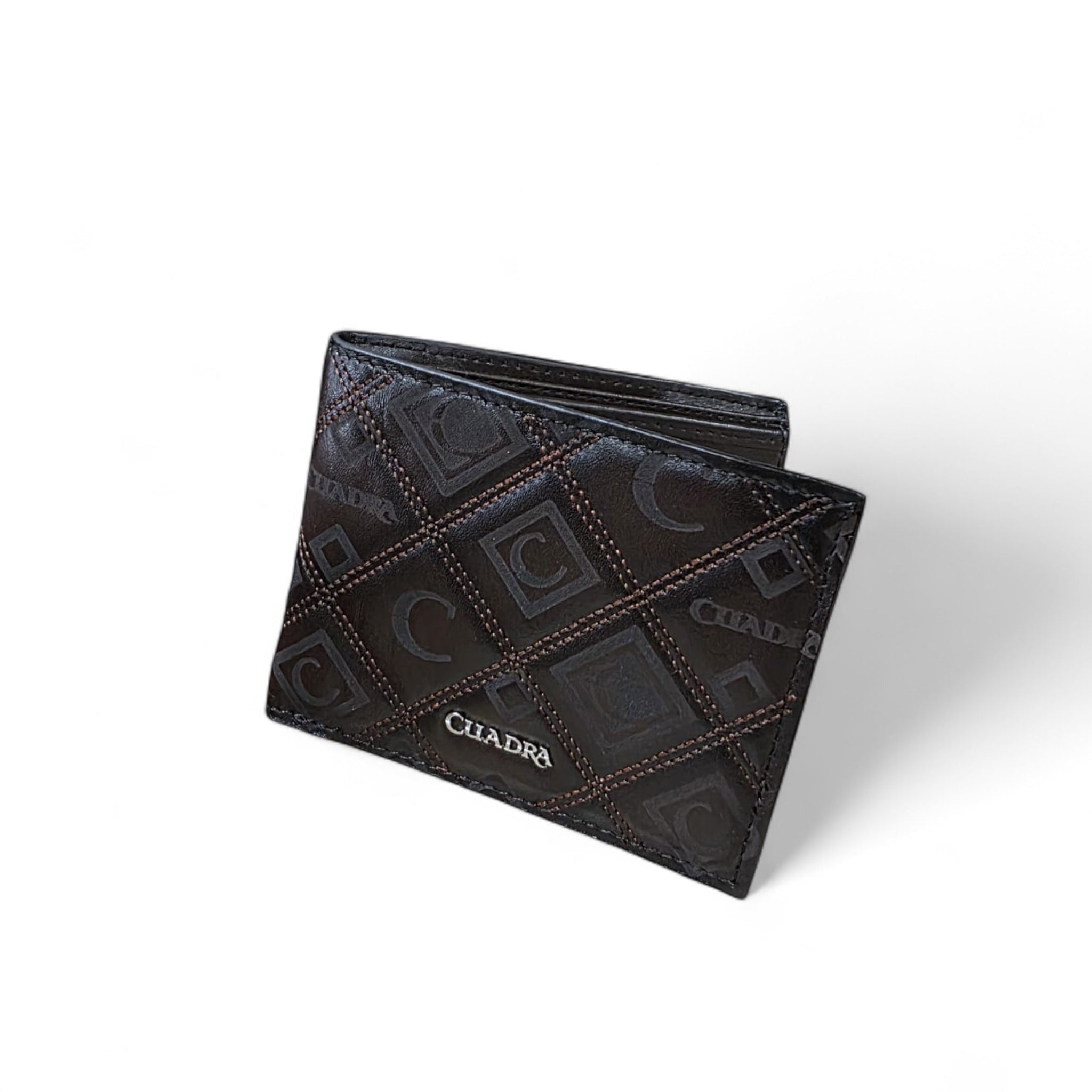 Billetera Cuadra CU464 Negra y Marrón