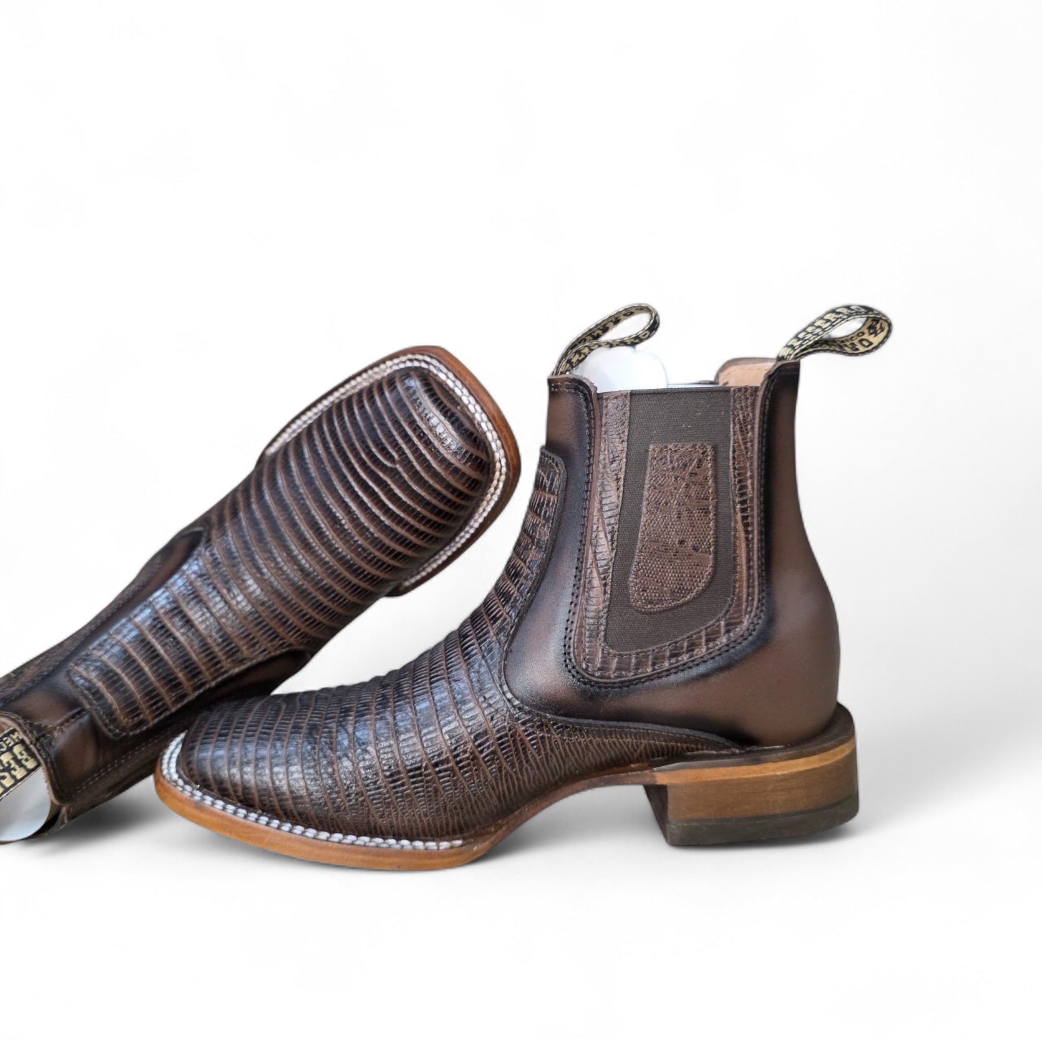 Men Ankle Boot Armadillo Brown Bessero