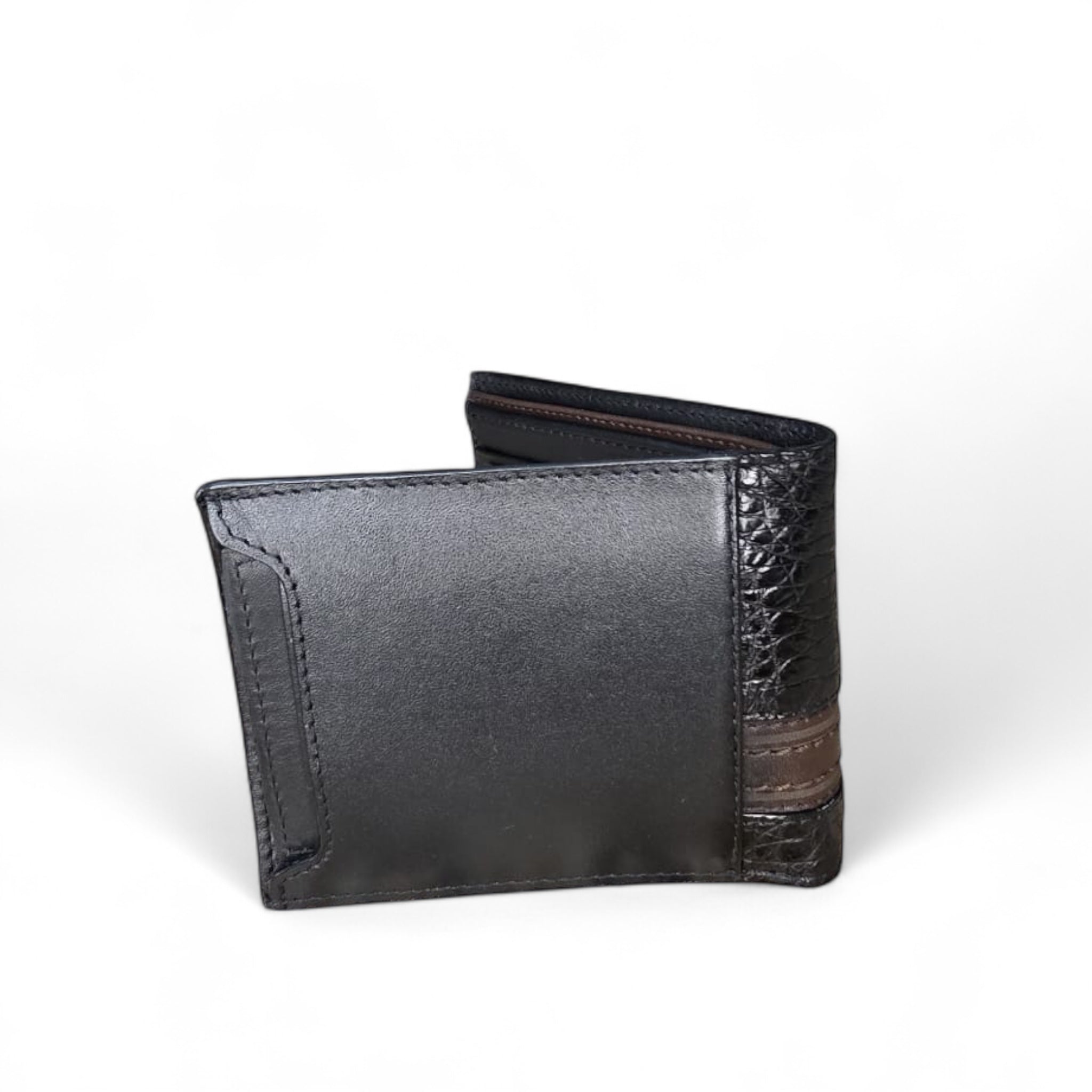 Cuadra Men Wallet Black Crocodile DU509