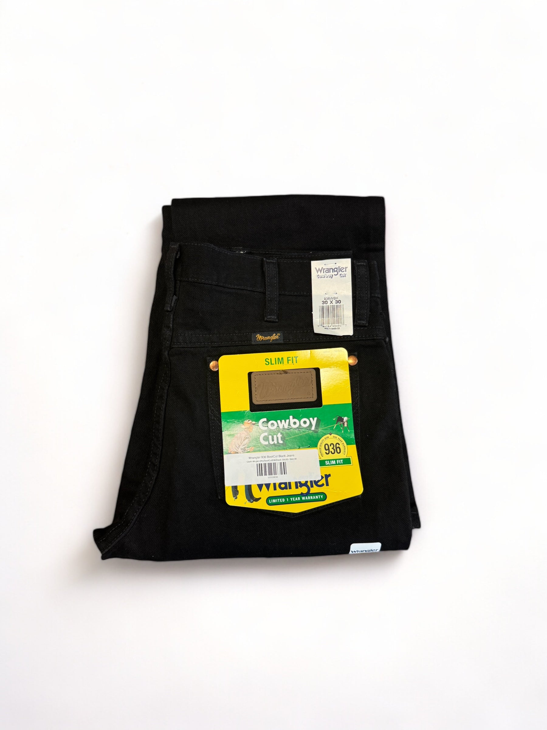 Wrangler 936 BootCut Black Jeans