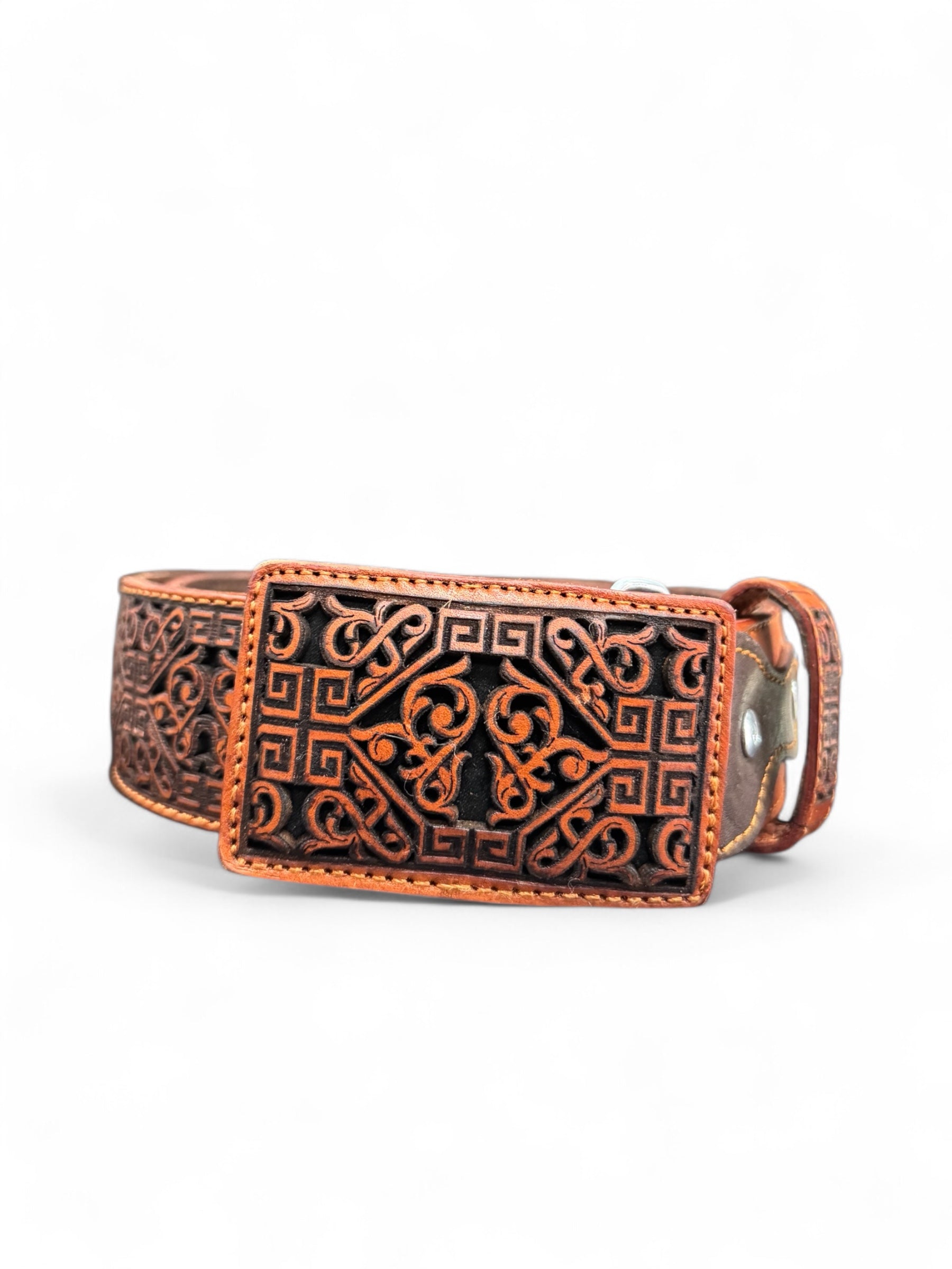 Men Leather Honey Laser Belt