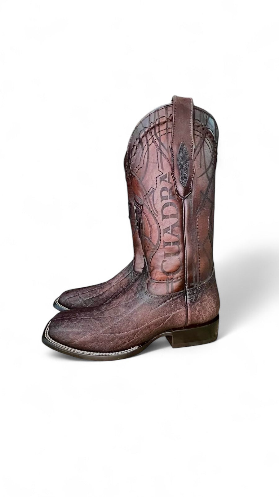 Cuadra Bota Hombre Piel Elefante Marrón 848