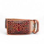 Men Leather Honey Laser Belt