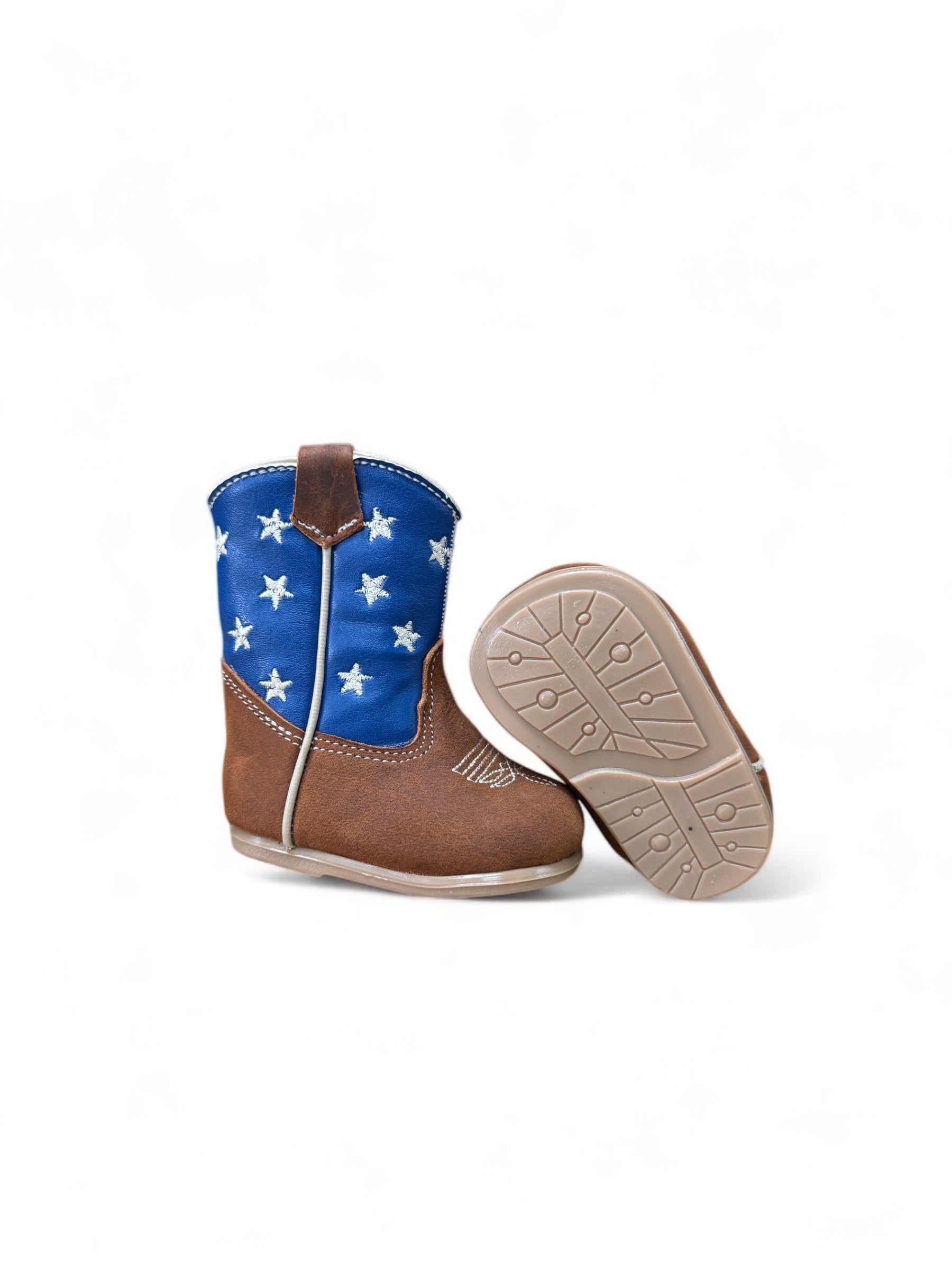 Botas de bebé con bandera de EE. UU.