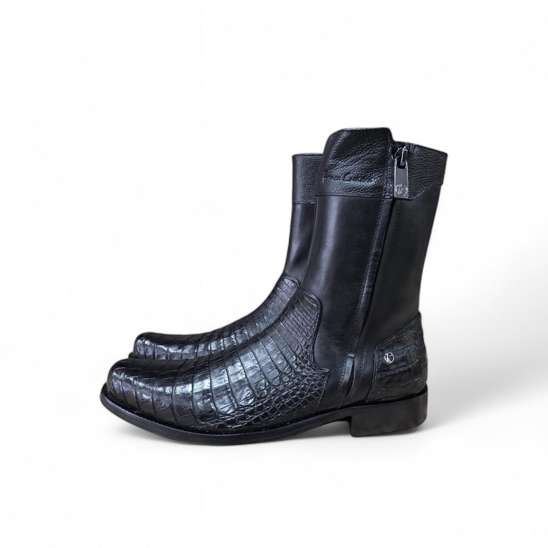 Botín Cuadra para hombre en piel de cocodrilo auténtica FC865