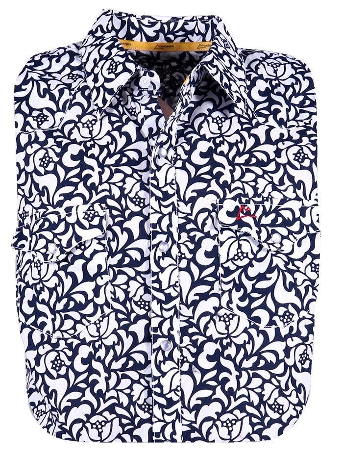 Camisa de manga larga estilo western DI para hombre H080