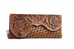 Flower Chiseled Wallet