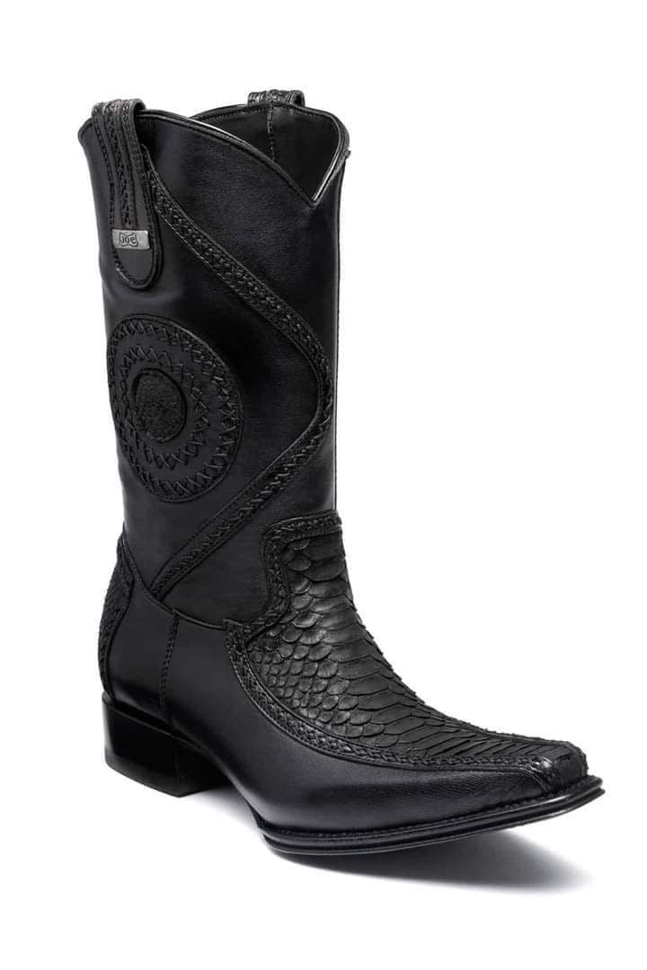 Joe Genuine Python Snakeskin Boots Handmade