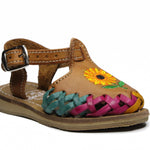 Mexican Leather Sandal K 09 Sunflower Multi