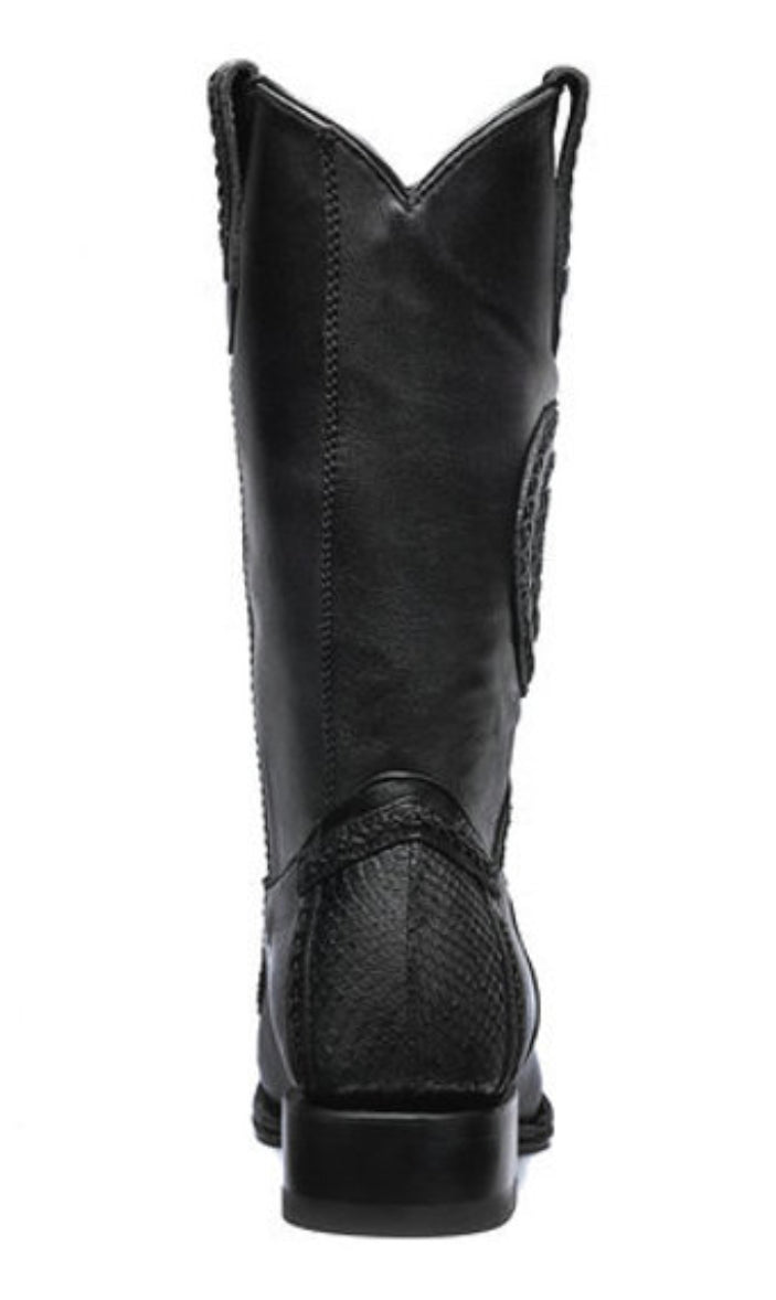 Botas Joe de piel de serpiente pitón genuina hechas a mano