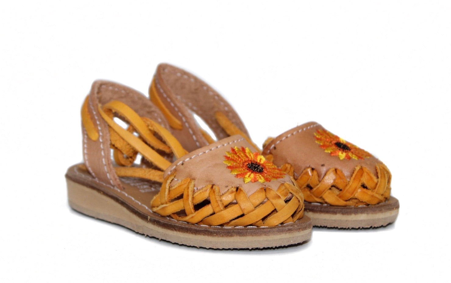 Sandalia Mexicana de Piel K Girasol