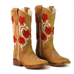 RB Red Flower Kid Boot