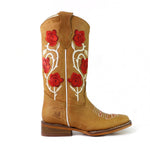 RB Red Flower Kid Boot