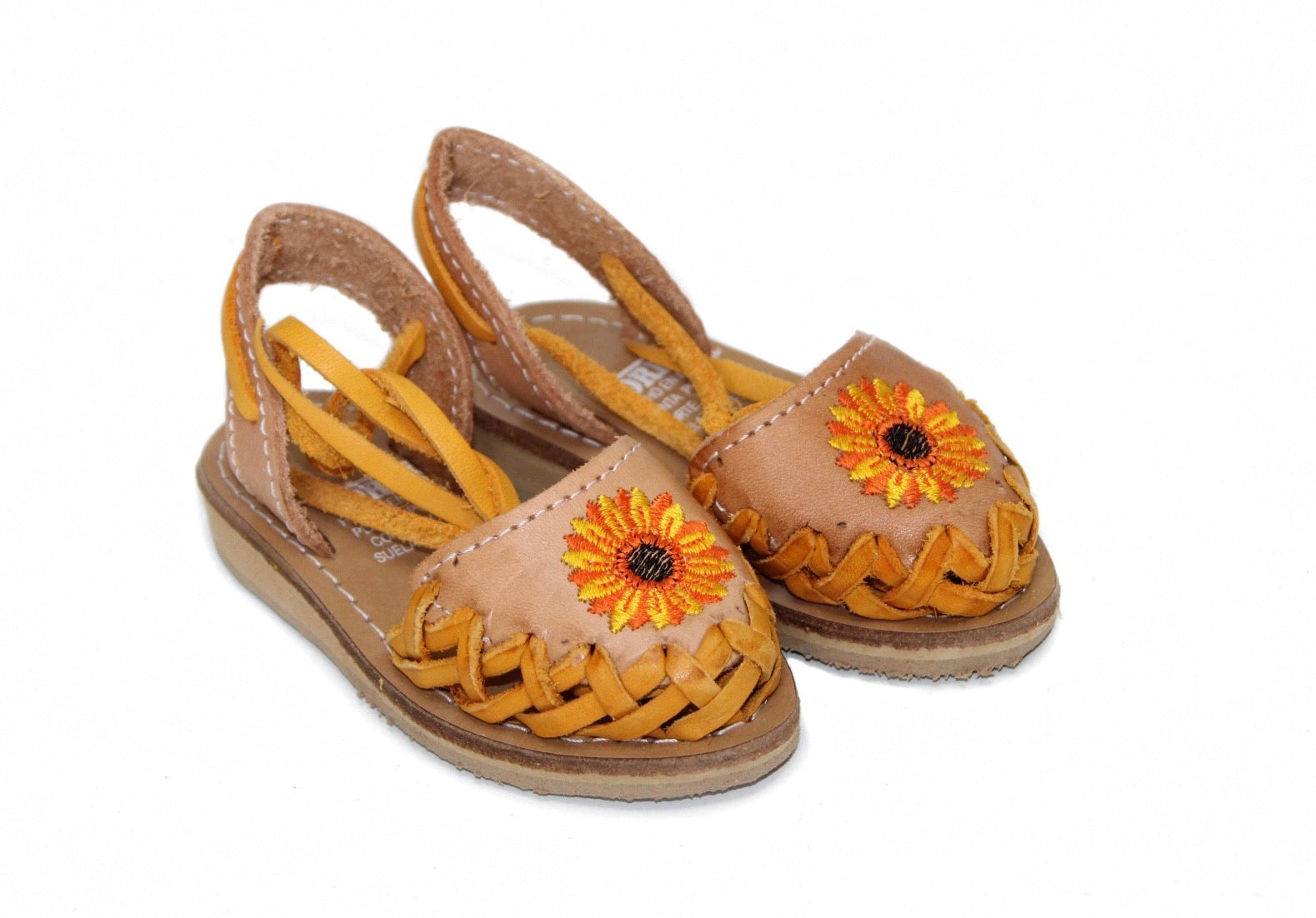 Sandalia Mexicana de Piel K Girasol