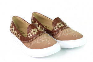 ADT Embroidered Flowers Mexican Shoe