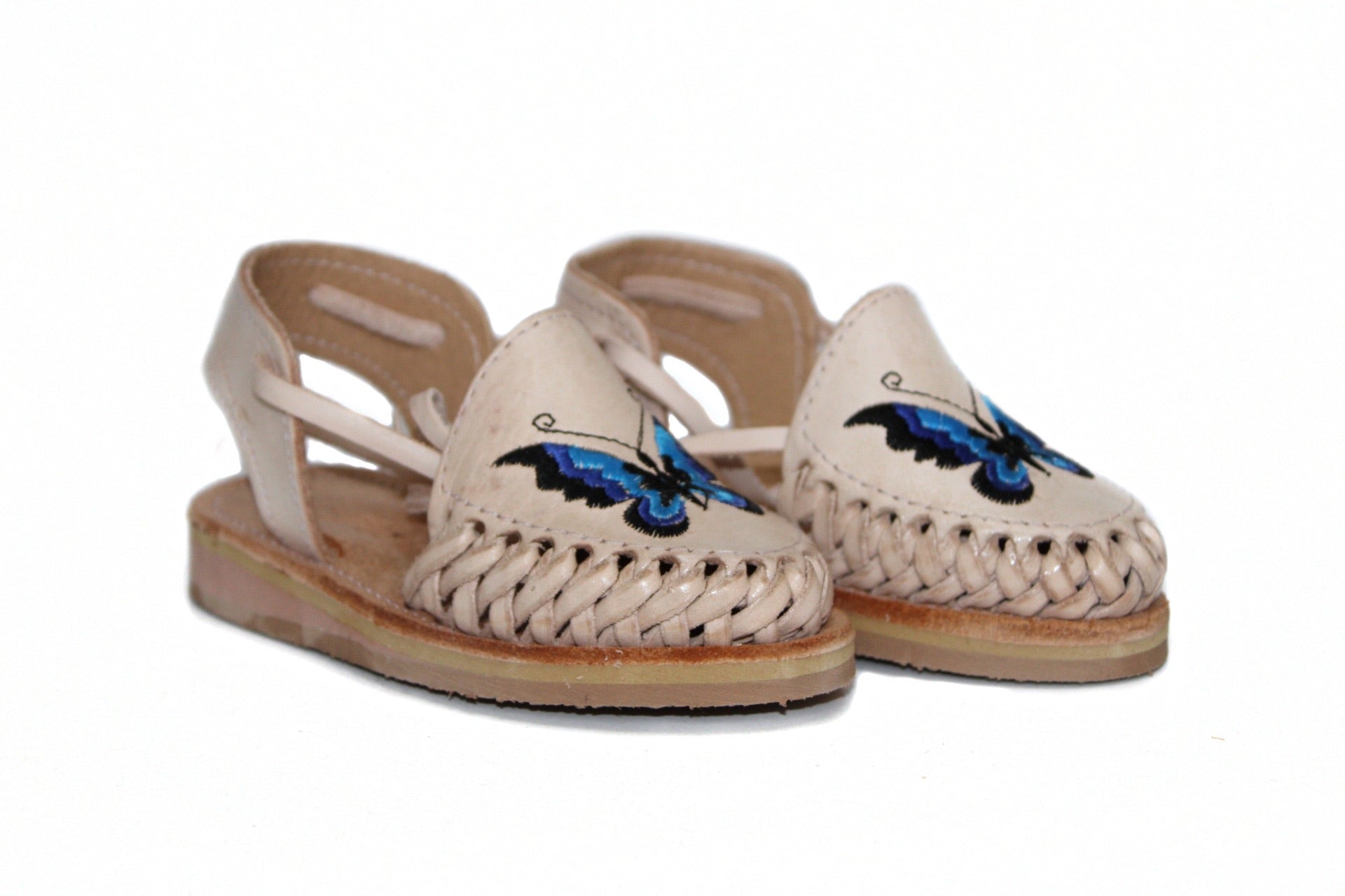 Sandalia Mexicana de Cuero K Mariposa