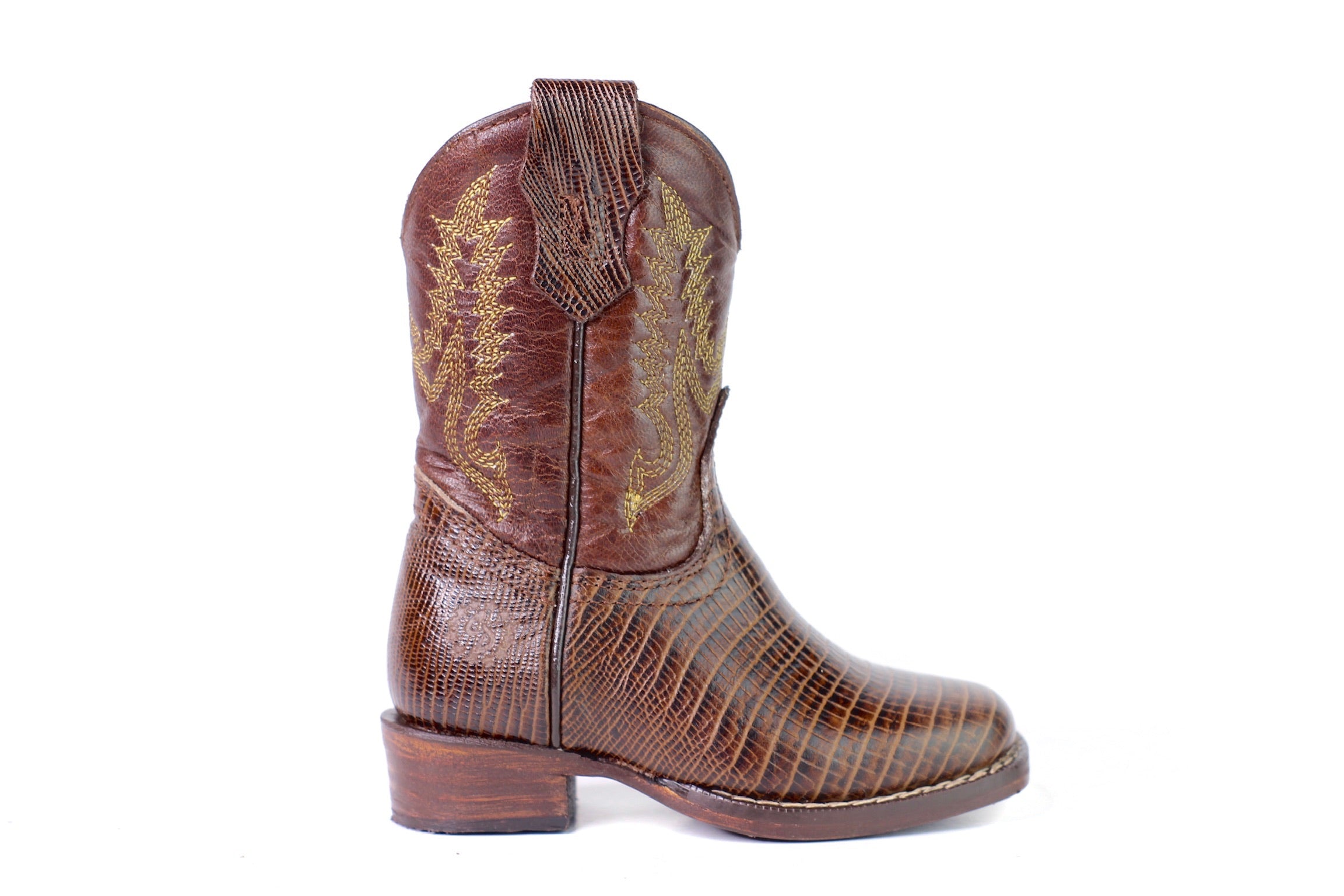 CD 318 Botas para niños con estampado de lagarto
